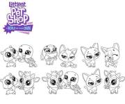 Coloriage Petshop en maternelle