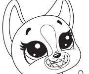 Coloriage Petshop Roxie dessin anim&eacute;