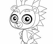 Coloriage Russell le h&eacute;risson Litllest Petshop
