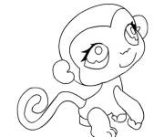 Coloriage Singe de Littlest Petshop