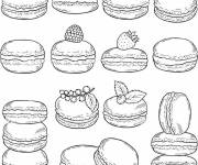 Coloriage Collection des Macarons