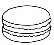 Coloriage Dessert Macaron