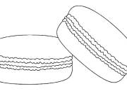 Coloriage Deux Macarons