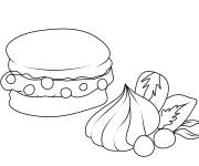 Coloriage Illustration Macaron