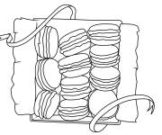 Coloriage Macarons facile