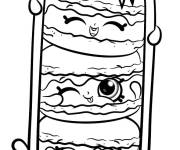 Coloriage Macarons kawaii style dessin anim&eacute;