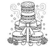 Coloriage Macarons pixel