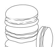 Coloriage Macarons pour impression