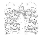 Coloriage Royaume des macarons magiques