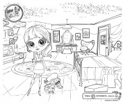 Coloriage Boutique Littlest Pet Shop  Disney