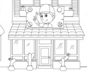 Coloriage et dessins gratuit Façade de Magasin à imprimer