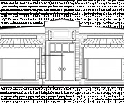 Coloriage Fa&ccedil;ade de Magasin originale