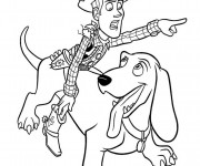 Coloriage Le Cowboy et son Chien Disney