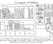 Coloriage Le Magasin de Bonbons