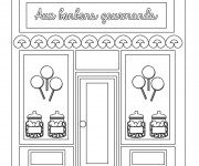 Coloriage et dessins gratuit Le Marchand de Bonbons à imprimer