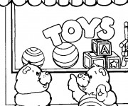 Coloriage Magasin de Jouets en couleur