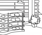 Coloriage Magasin en ligne