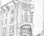 Coloriage Magasin r&eacute;aliste