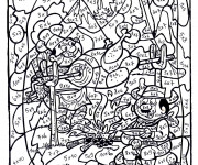 Coloriage et dessins gratuit Magique Multiplication à imprimer