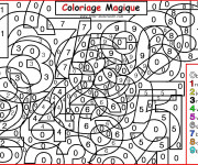 Coloriage et dessins gratuit Magique numéroté à imprimer