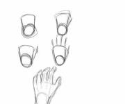 Coloriage et dessins gratuit Apprendre &agrave; dessiner une main à imprimer