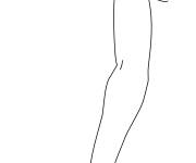 Coloriage Bras et mains du corps humain