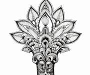 Coloriage Design magique d'une main