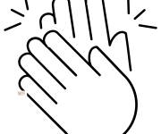 Coloriage L'applaudissement