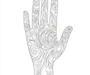 Coloriage Main anti-stress