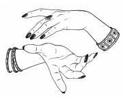 Coloriage On s'exprime en utilisant les mains