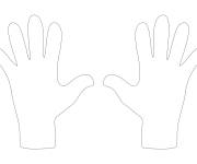 Coloriage Page de coloriage des mains