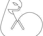 Coloriage Poing ferm&eacute; en biceps fl&eacute;chis