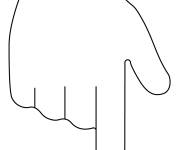 Coloriage Revers vers le bas emoji