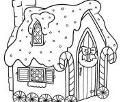 Coloriage Cabane magique en pain d&rsquo;&eacute;pice