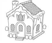 Coloriage Dessin de maison en pain d'&eacute;pice