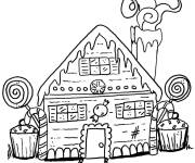 Coloriage La confiserie d&eacute;cor&eacute;e de petit g&acirc;teau