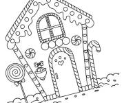 Coloriage La d&eacute;lice de maison en pain d&rsquo;&eacute;pice