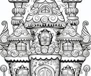 Coloriage Le monde magique de en pain d'&eacute;pice de p&acirc;tisserie