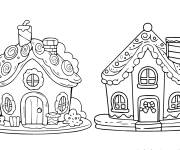 Coloriage Maison de pain d'&eacute;pice pdf