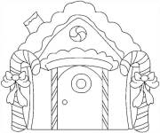 Coloriage Maison en pain d&rsquo;&eacute;pice d&eacute;licieuse mais facile