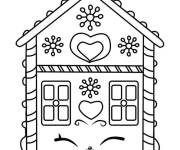 Coloriage Maison en pain d&rsquo;&eacute;pice rigolette