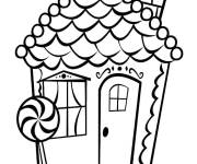 Coloriage Maison en pain d&rsquo;&eacute;pice sp&eacute;ciale