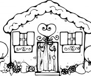 Coloriage Cottage à télécharger