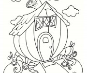 Coloriage Maison imaginaire