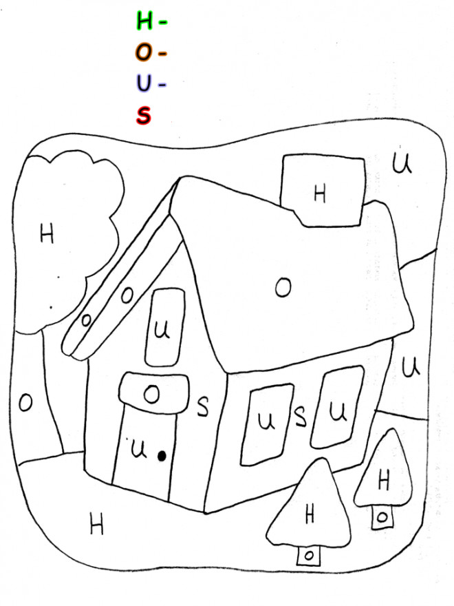 Coloriage Maison magique à colorier dessin gratuit à imprimer