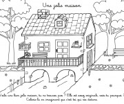 Coloriage Une joli Maison