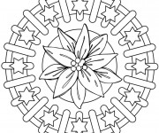 Coloriage et dessins gratuit Mandala Fleur à imprimer