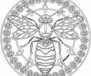 Coloriage Mandala Abeille en Ligne