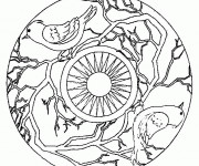 Coloriage Mandala Arbre