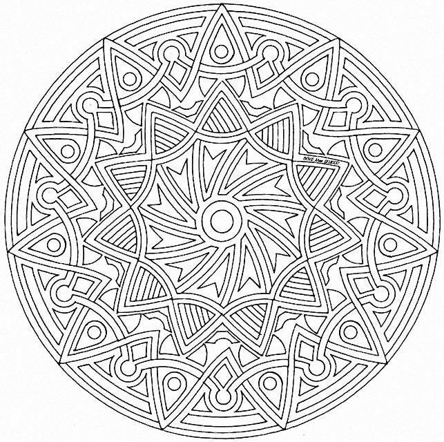 Coloriage Mandalas Difficile Pour Adulte Dessin Gratuit à